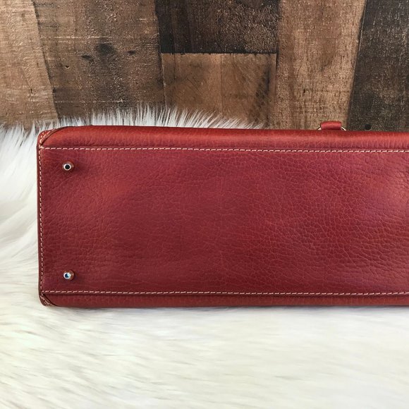 Dolce & Gabbana Cognac Pebbled Leather Satchel - Picture 14 of 16